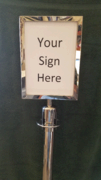 Portrait Sign Holder For Stanchions Portrait Sign Holder For Stanchions