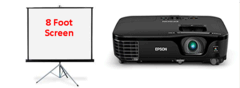 Epson Projector and 8 Foot Screen Package Epson Projector and 8 Foot Screen Package