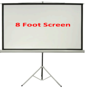 8 Foot Projection Screen 16:9, 4:3, 8 Foot Diagonal 8 Foot Projection Screen 16:9, 4:3, 8 Foot Diagonal